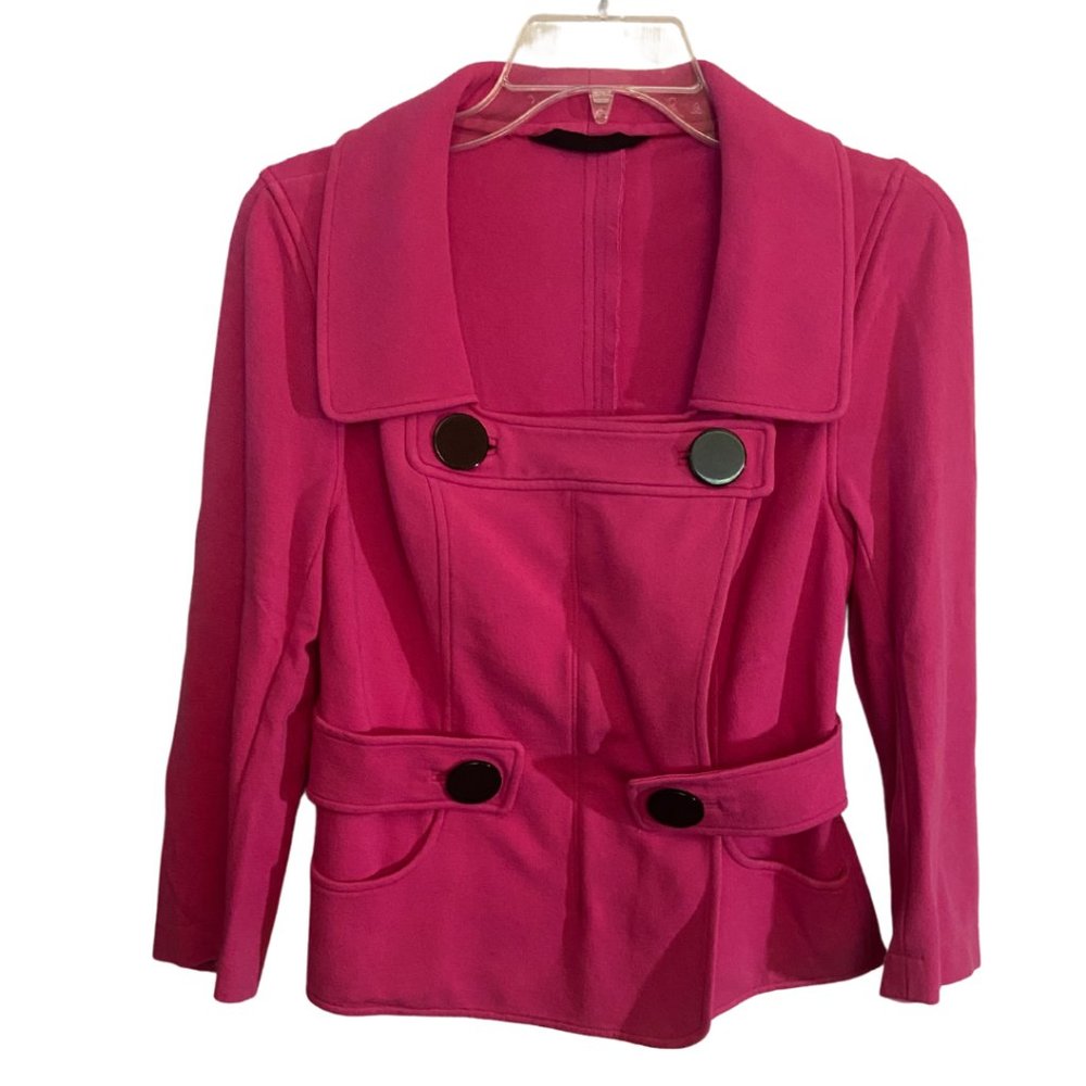 Charles Chang-Lima pink double breasted jacket Sz 6